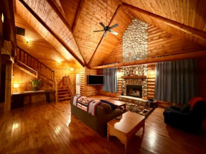 Serene Log Cabin Forest Retreat